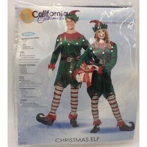 Christmas Elf Holiday Xmas Santa's Helper North Pole Costume Adult Size S/M
